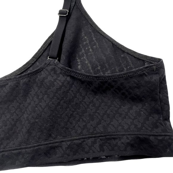 SKIMS Logo Mesh Triangle Bralette Onyx 3X - Picture 6 of 9